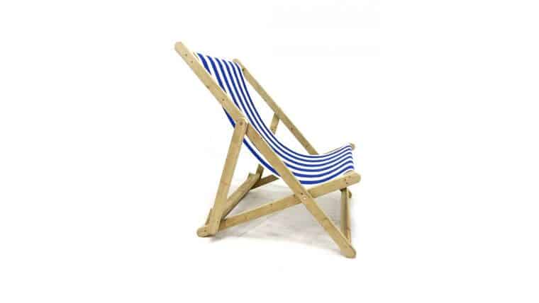 Blue Stripe Giant Deck Chair | Rental Blue Stripe Giant Deck Chair | Rental