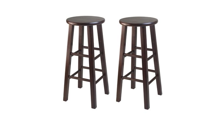 29″ Wood Square Leg Stool – Walnut | Rental 29″ Wood Square Leg Stool – Walnut | Rental