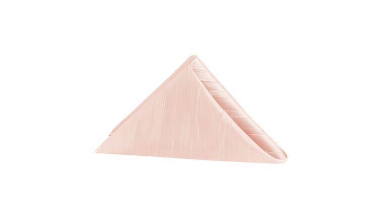 Accordion Crinkle Taffeta Napkin 20″x20″ – Blush/Rose Gold | Rental