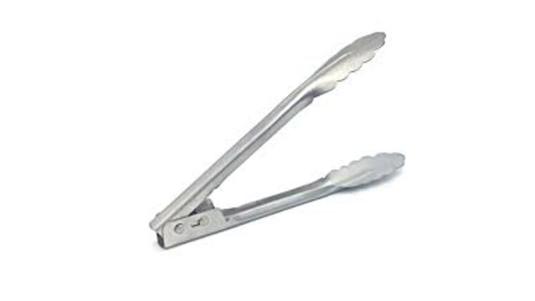 9″ Short Stainless Steel Tongs | Rental