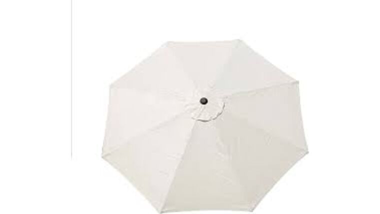 9′ Market Umbrella Kit – Off White | Rental