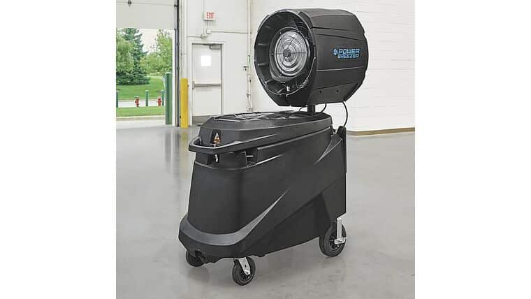 Misting Package – Mid Pressure Power Breezer Misting Fan | Rental