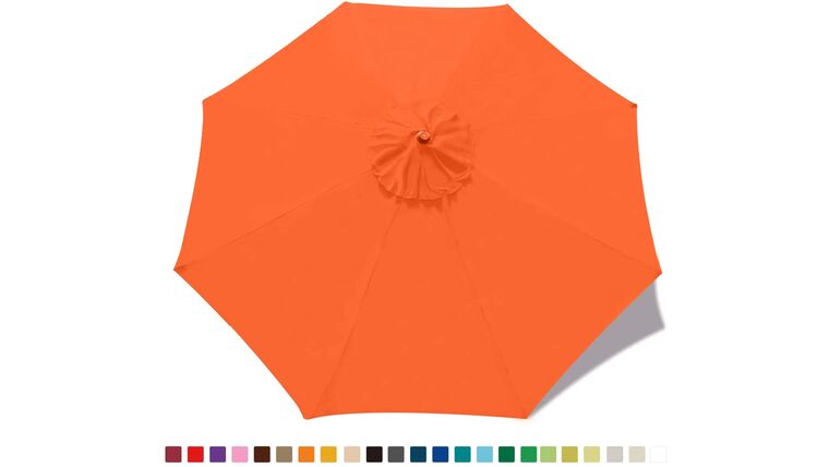 9′ Market Umbrella Kit – Orange | Rental
