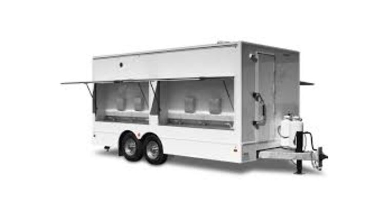 6 Compartment Portable Sink Trailer | Rental