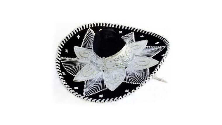Mariachi Sombrero – Black & Silver | Rental