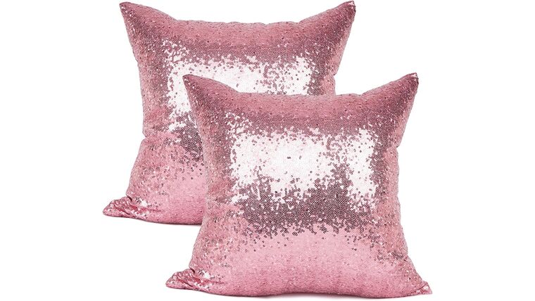 Sequin & Satin Pillow 18″ x 18″ – Pink | Rental Sequin & Satin Pillow 18″ x 18″ – Pink | Rental
