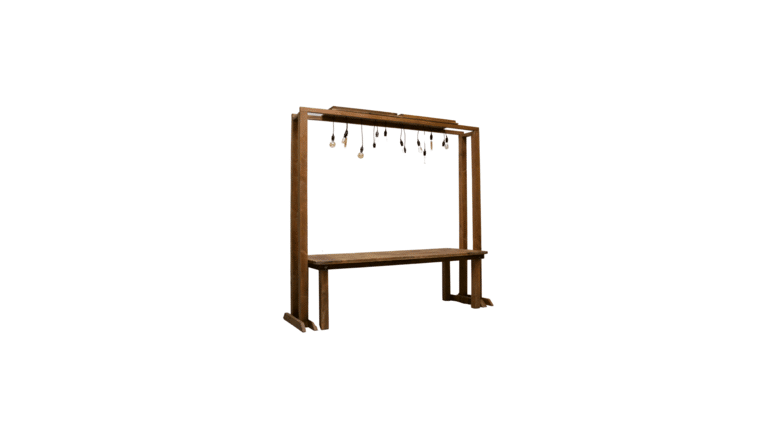 Rustic Wooden Beams Table Add-On | Rental