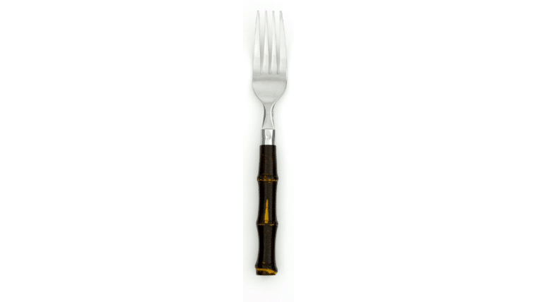 Bamboo Dark Dinner Fork | Rental