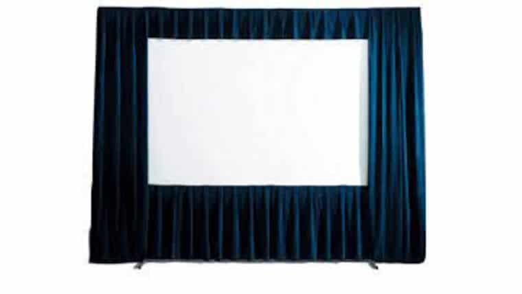 7.5′ x 10′ Fast Fold Projection Video Screen Drape Kit | Rental