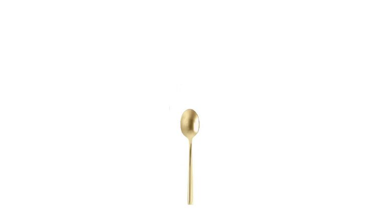 Arezzo Brushed Gold Espresso Spoon | Rental