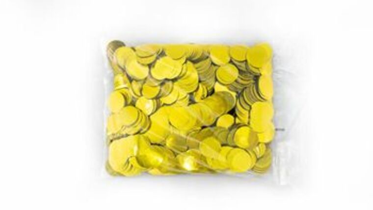 1″ Gold Metallic Tissue Circles (1lb) | Purchase