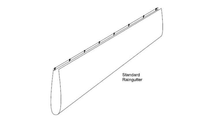 20′ Standard Style Tent Rain Gutter | Rental 20′ Standard Style Tent Rain Gutter | Rental