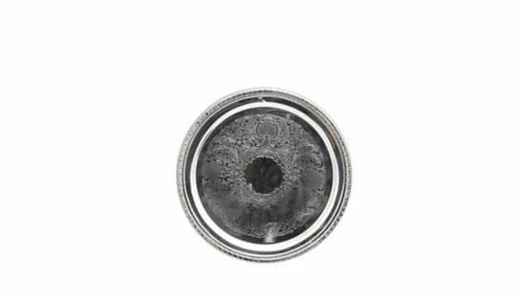 12″ Round Gadroon Tray | Rental