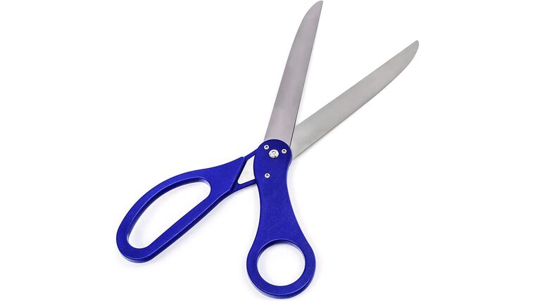 25″ Deluxe Grand Opening Scissors – Blue | Rental