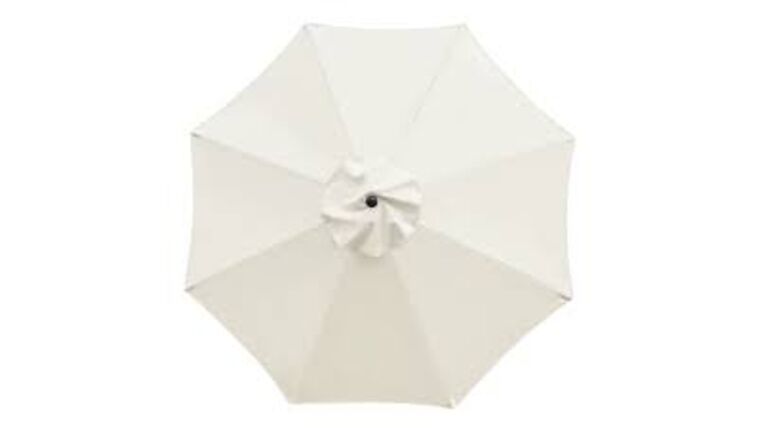 9′ Market Umbrella Kit – Antique White | Rental