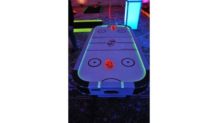 Air Hockey – 2 Player Glow In The Dark/UV Air Hockey Game Kit | Rental Air Hockey – 2 Player Glow In The Dark/UV Air Hockey Game Kit | Rental