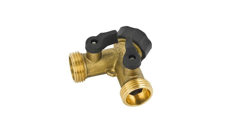 Brass 2 Way 3/4″ Hose Splitter Adapter | Rental