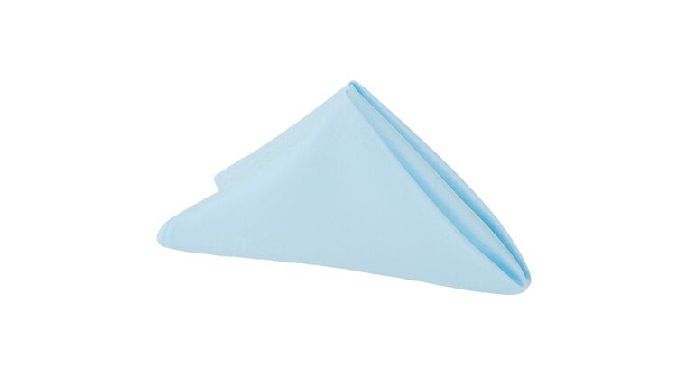 Lamour Satin Napkin 20″x20″ – Baby Blue | Rental