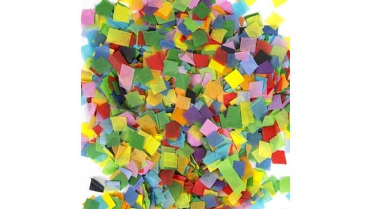 Multicolor Snow Tissue Confetti Bulk Purchase (1lb) | Rental