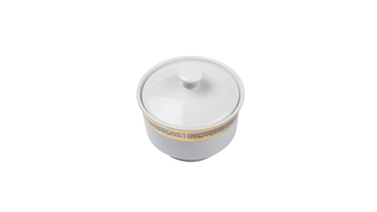 Cotillion Platinum with Gold Sugar Bowl with Cover | Rental