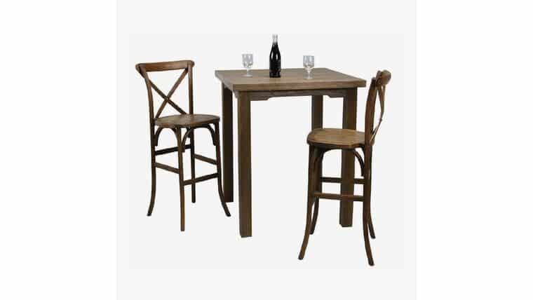 Package – X Back Bar High Table Set | Rental