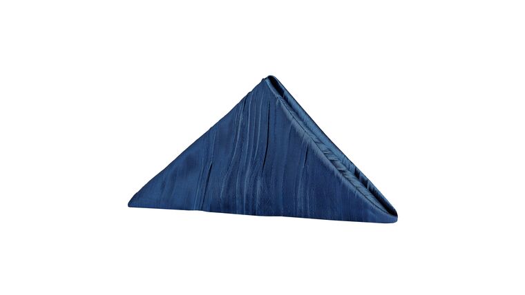 Accordion Crinkle Taffeta Napkin 20″x20″ – Navy Blue | Rental