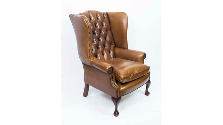 Armchair – Brown Tan Wing Back Armchair | Rental Armchair – Brown Tan Wing Back Armchair | Rental