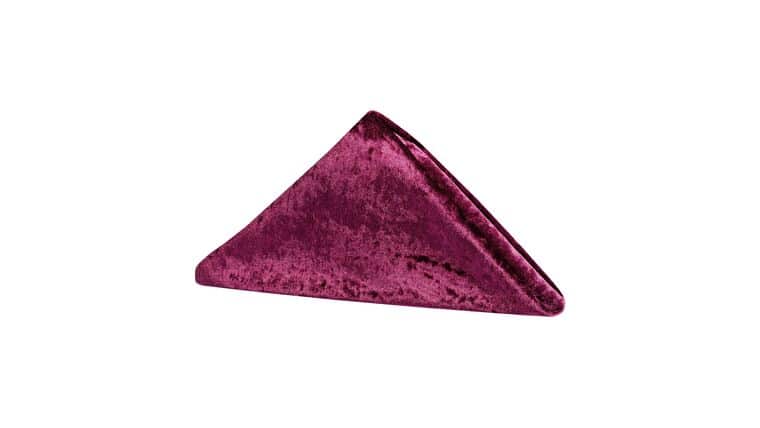 Velvet 20″x20″ Napkin – Mulberry | Rental
