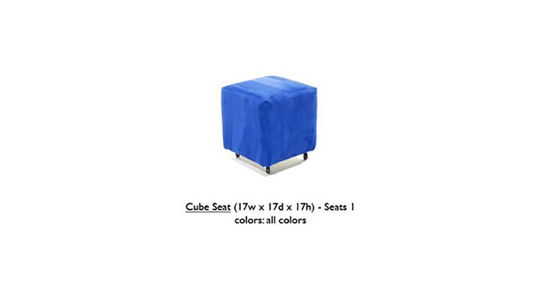 Cube Seat – Royal Blue | Rental Cube Seat – Royal Blue | Rental