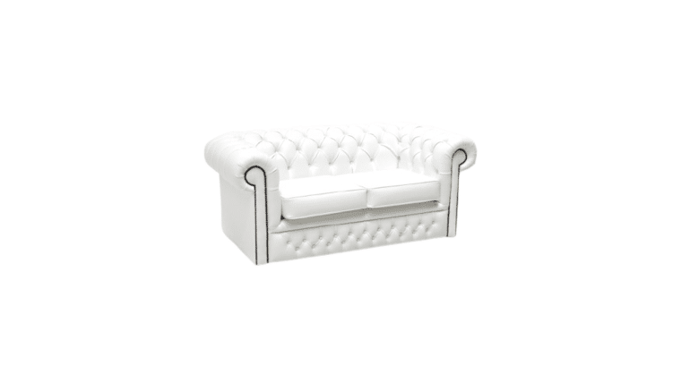 Chesterfield Sofa Two Seater – White | Rental