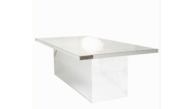 Dining Table | Mirrored | Silver | Rental