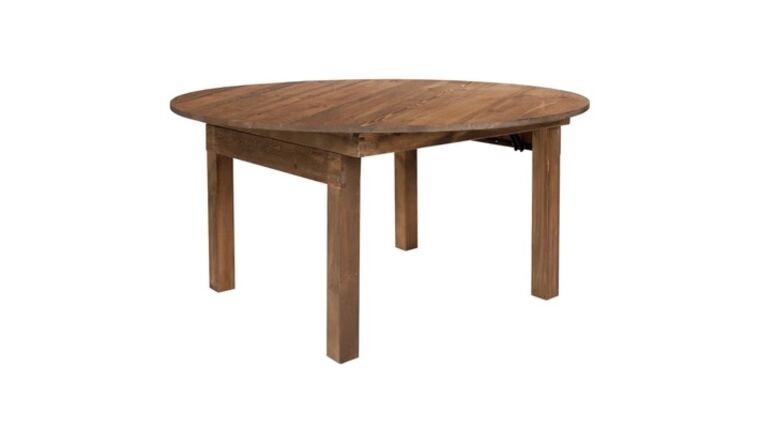 Farm Table – Round – 48″ | Rental