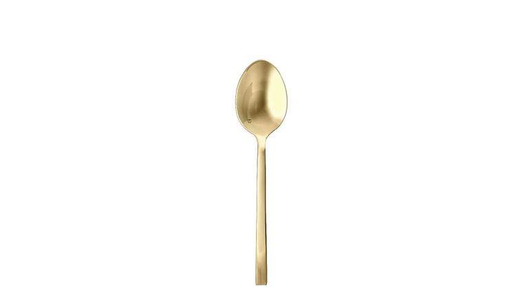 Arezzo Brushed Gold Serving Spoon | Rental