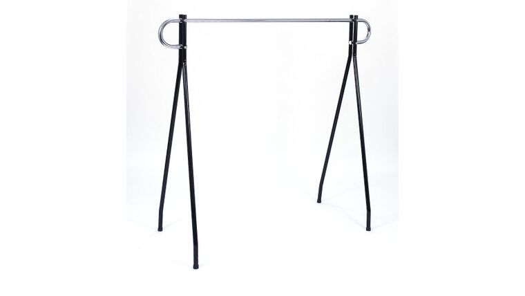 5′ Garment Rack – Black & Chrome | Rental