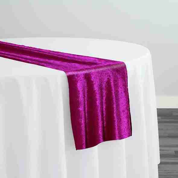 Lush Velvet Table Runner in Sangria | Rental