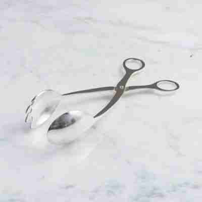 Silver Scissor Serving Tong 10″ | Rental