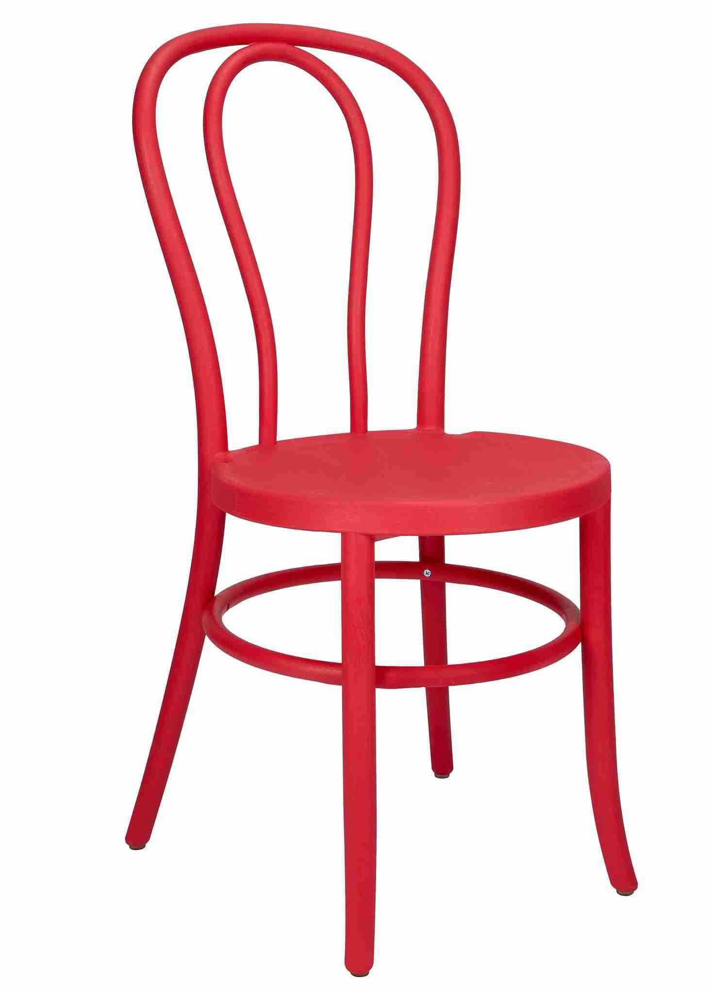 Watermelon Red Resin Bentwood Festive Chair | Rental Watermelon Red Resin Bentwood Festive Chair | Rental