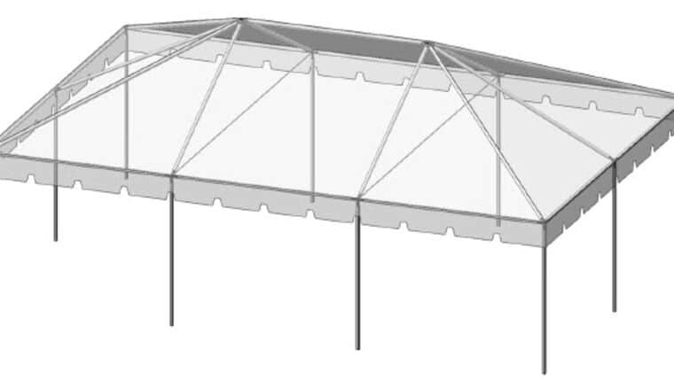 20′ x 30′ Frame Tent | White | Rental 20′ x 30′ Frame Tent | White | Rental
