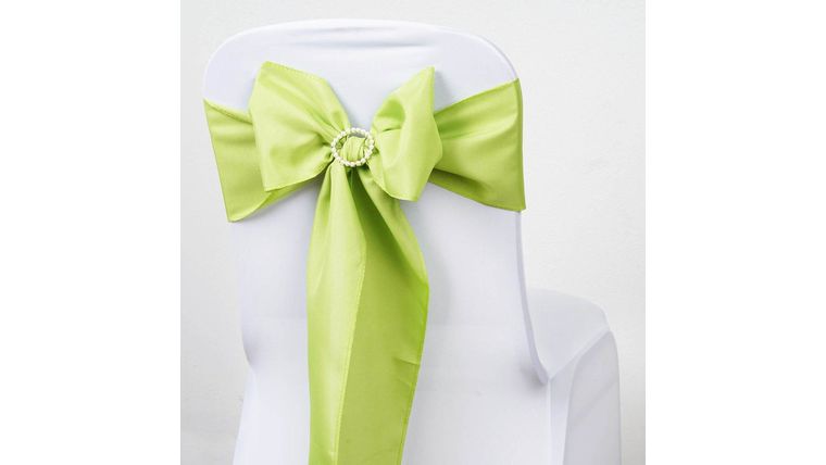 6″ W x 106″ L Sage Green Polyester Sash | Rental