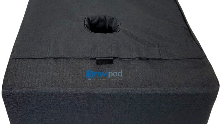 Gravipod 18″ Square Umbrella Base Weight Bag/Sand Bag – Up to 110 lbs. | Rental