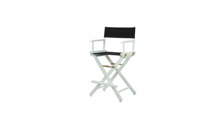 Directors Chair – White Wood Table Height Directors Chair (Frame Only) – 18″ | Rental
