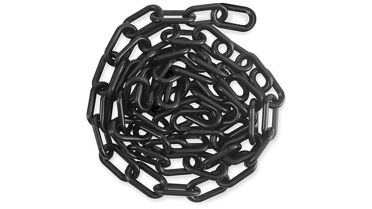 50′ Black Plastic Stanchion Chain | Rental
