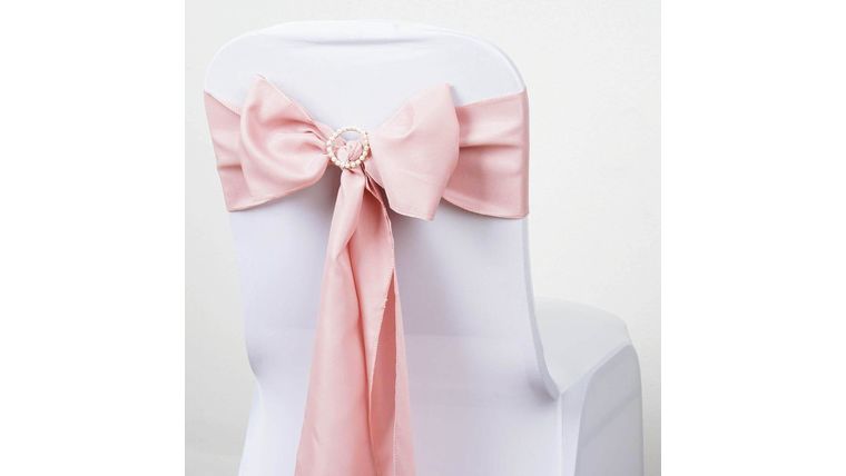 6″ W x 106″ L Dusty Rose Polyester Sash | Rental 6″ W x 106″ L Dusty Rose Polyester Sash | Rental