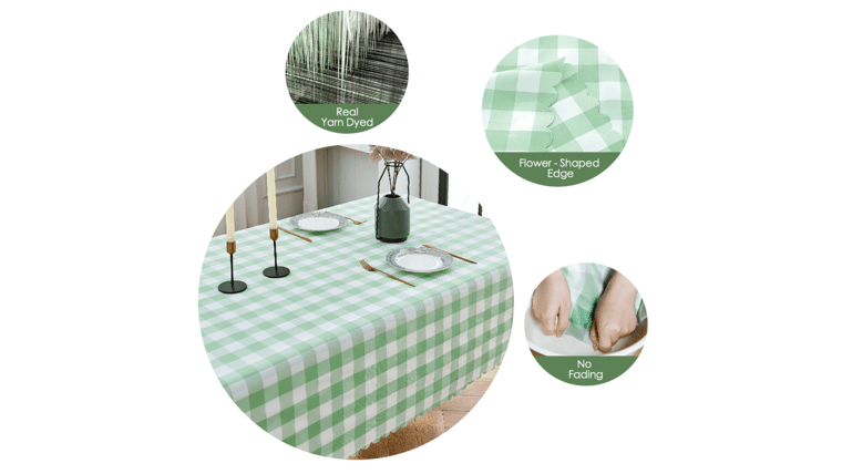 Polyester | 60″ x 120″ Rectangle Polyester Tablecloth – Mint Green | Rental