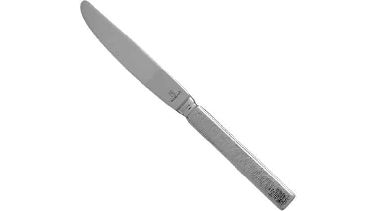 Acqua Silver Round Tip Dinner Knife | Rental Acqua Silver Round Tip Dinner Knife | Rental