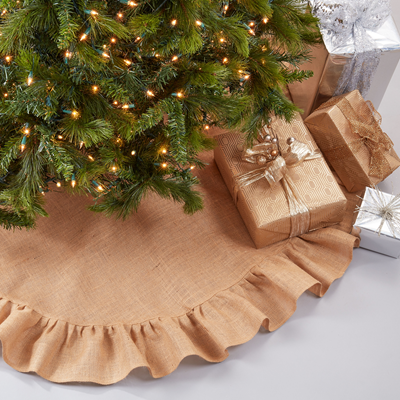 9613 Jute Xmas Tree Skirt | Rental 9613 Jute Xmas Tree Skirt | Rental