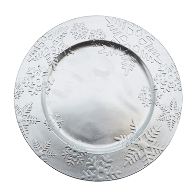 CH332 Snowflake Design Charger Plate | Rental CH332 Snowflake Design Charger Plate | Rental