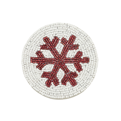 CO258 Beaded Snowflake Coaster | Rental CO258 Beaded Snowflake Coaster | Rental