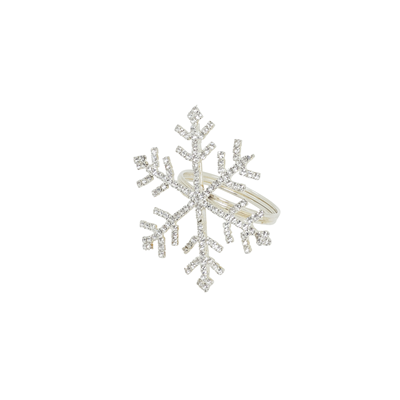 NR452 Beaded Snowflake Napkin Ring | Rental