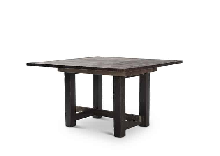 Square Mahogany Farm Table | Rental